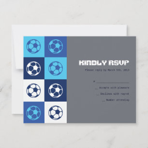 COOL SOCCER Bar Bat Mitzvah Reply Card