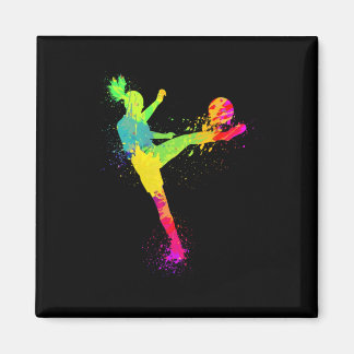 Cool Soccer Design For Women Girls Soccer Player S Magnet