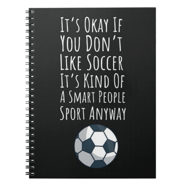 Cool Soccer Gifts Sports Keepsake For Kids Unique Notebook (Front)