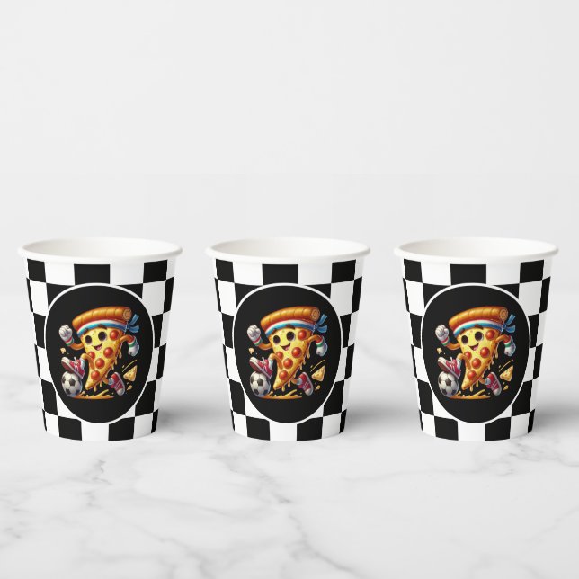 Cool Soccer pizza party  Paper Cups (Multi)