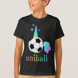 Cool Soccer Unicorn Unibyll Fantasy Sports Themed T-Shirt