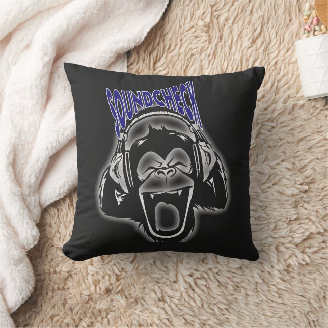 Cool Soundcheck Deejay Throw Pillow (Blanket)