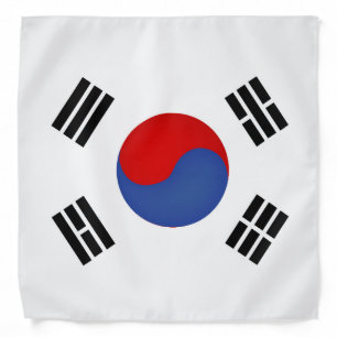Cool South Korea Flag Fashion Bandana