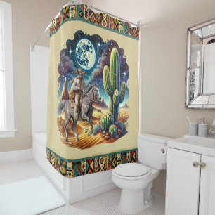Cool South Western Cowboy Shower Curtain