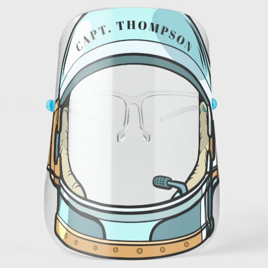 Cool Space Astronaut Helmet Face Shield (Front)