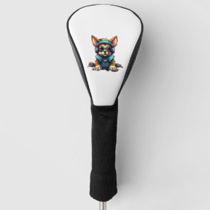Cool space dog design Classic T-Shirt Golf Head Cover
