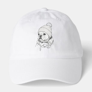 Cool Space Frenchie - Astronaut French Bulldog in Hat