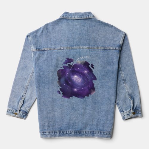 Cool Space Galaxy Our Home Design  Denim Jacket