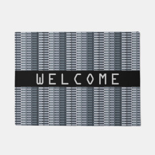 COOL Space Gray Contemporary Abstract Pattern Doormat