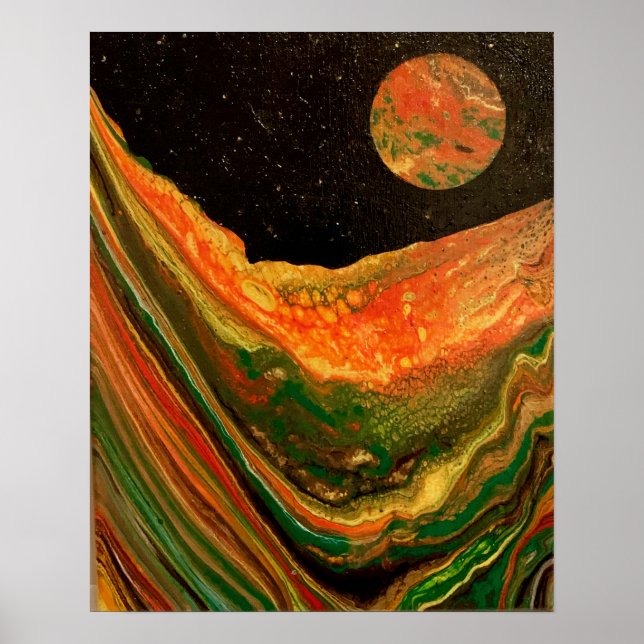 Cool space poster, sci-fi poster (Front)