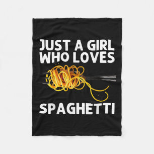 Cool Spaghetti Art For Girls Women Italian Food Pa Fleece Blanket