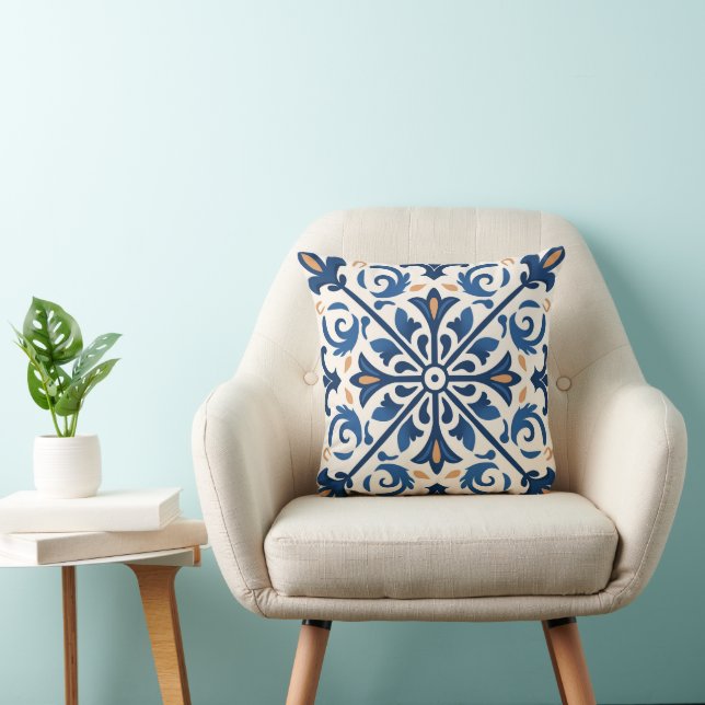 Cool Spanish pattern lovers  Throw Pillow (Chair)
