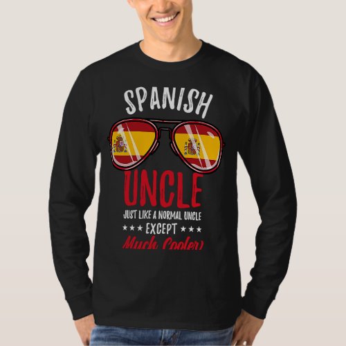 Cool Spanish Uncle Sunglasses Spanish Family T_Shirt