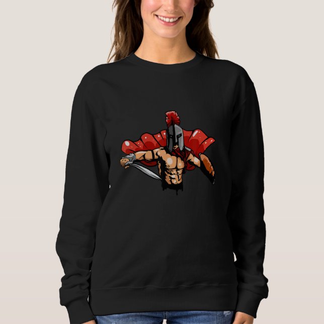 Cool Spartan Fighter Sweatshirt (Front)