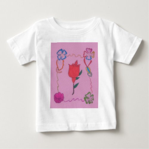 Cool Special Rose  Design Baby T_Shirt
