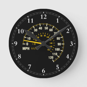 Cool speedometer wall clock