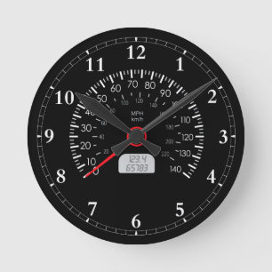 Cool speedometer wall clock