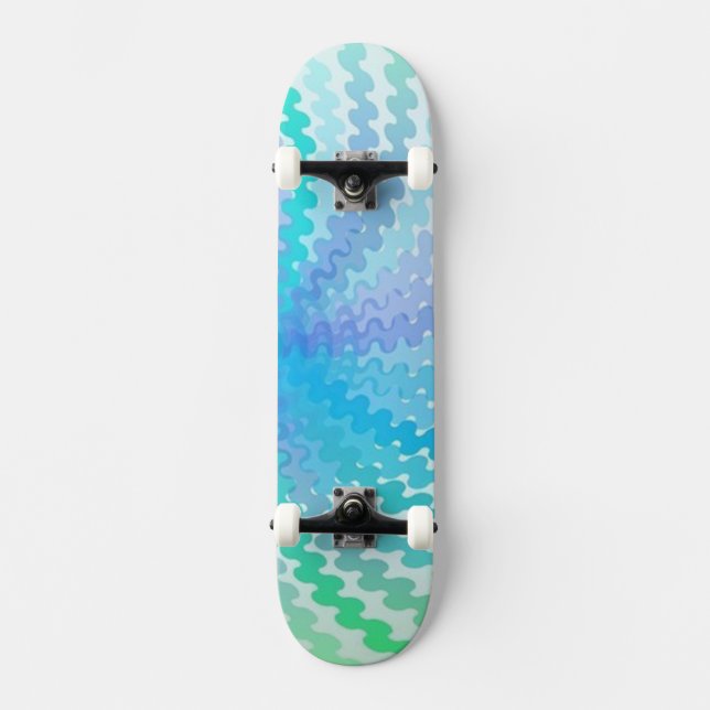 Cool Spiral Colors Skateboard Deck (Front)
