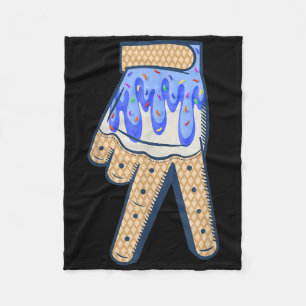 Cool Sport Baseball Home Plate Drip With Sprinkles Fleece Blanket