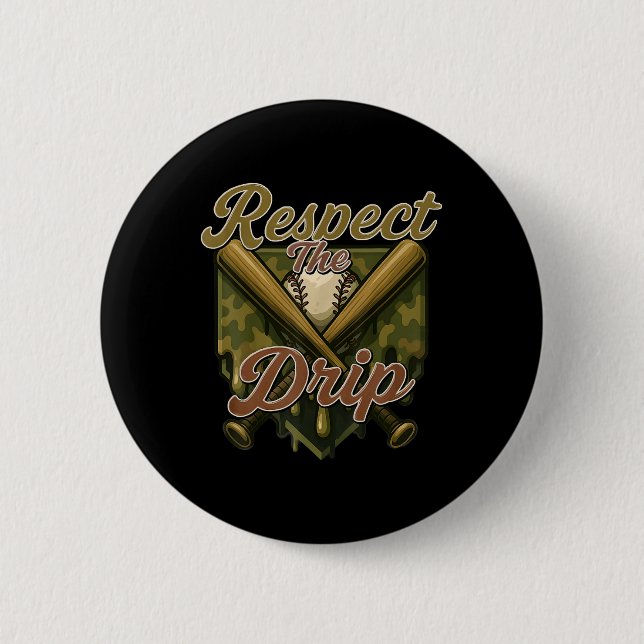 Cool Sport Sell Home Plate Drip Drip Camo Bow 2  Button (Front)