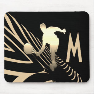Cool Sport Tennis Logo Custom Monogram Mousepad