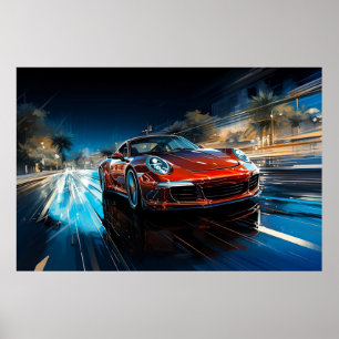 Cool sports car poster