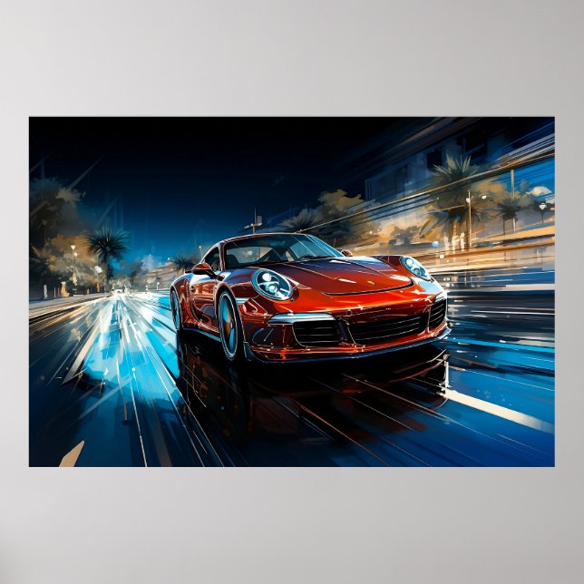 Cool sports car poster (Front)
