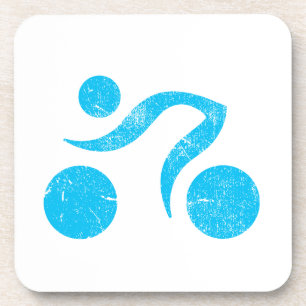 Cool Sports design, Triathlon, cycling, Formula 1 Beverage Coaster