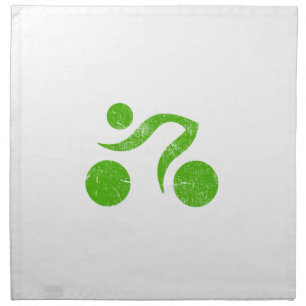 Cool Sports design, Triathlon, cycling, Formula 1 Cloth Napkin