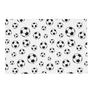 cool sports Soccer ball party Placemat