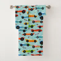 Kid's Personalized Bath outlets Towel/ Hand Towel Set with Race Car Applique, Eco-Friendly, Plush Towel