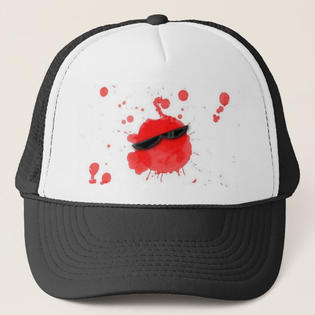 Cool Spot Blood Trucker Hat (Front)