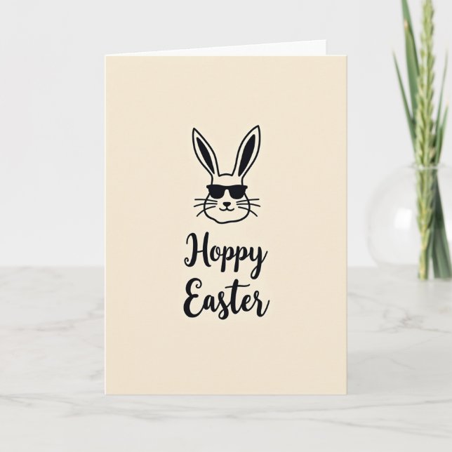 Cool Spring Animal Greeting Card (Front)