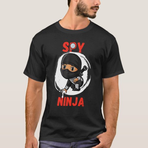 Cool Spy Gaming Ninja Boy Girl Kids Spy Gamer Ninj T_Shirt