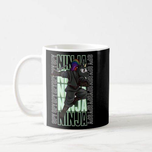 Cool Spy Gaming Ninja Gamer Unicorn Ninja Boy Girl Coffee Mug