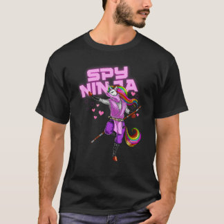Cool Spy Gaming Ninjas Gamer Unicorn Ninja Boy Gir T-Shirt