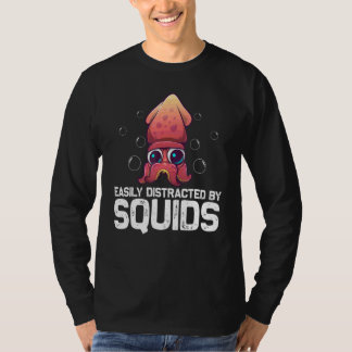 Cool Squid For Men Women Octopus Biology Sea Anima T-Shirt