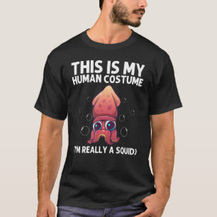 Cool Squid For Men Women Octopus Biology Sea Anima T-Shirt