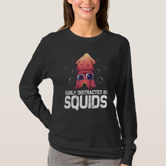 Cool Squid For Men Women Octopus Biology Sea Anima T-Shirt