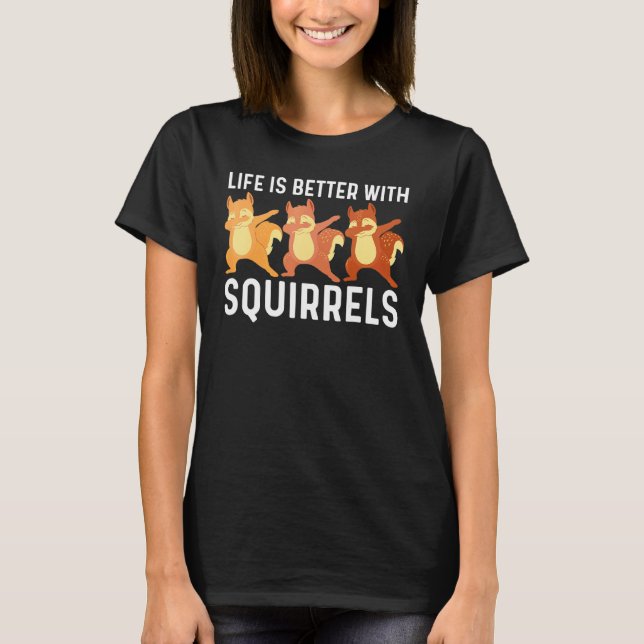 Cool Squirrel Art For Dad Papa Chipmunk Prairie Fu T-Shirt (Front)