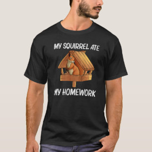 Cool Squirrel For Kids Boys Chipmunk Zookeeper Ani T-Shirt