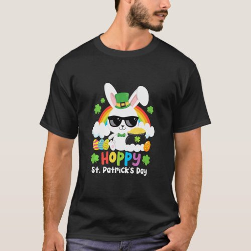 Cool St Patricks Day Easter Bunny St Patricks Day  T_Shirt