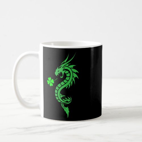 Cool St Patricks day Green Dragon For Kids Women  Coffee Mug