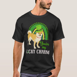 Cool St Patricks Day Shiba Inu Rainbow, Funny Cute T-Shirt