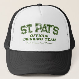 Cool St Patricks&#39;s Day drinking team trucker hat
