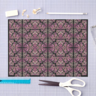 Cool stained glass window - fractal art tissue paper