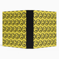 Cool Stained Happy Smiling face pattern yellow