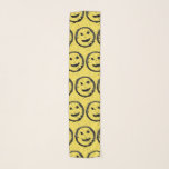 Cool Stained Happy Smiling face pattern yellow Scarf<br><div class="desc">Cool Spilled Stained Happy Smiling faces on gold yellow. 
©PLdesign Spilled and Stained Funny happy face.</div>