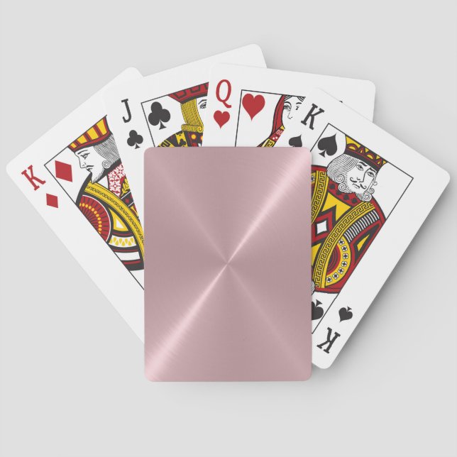 Cool Stainless Shiny Metallic Poker Cards (Back)