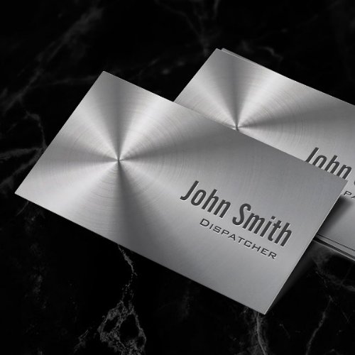 Cool Stainless Steel Dispatcher Business Card